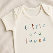 Little and Love | Baby Basic Bodysuit | print and neckline detail