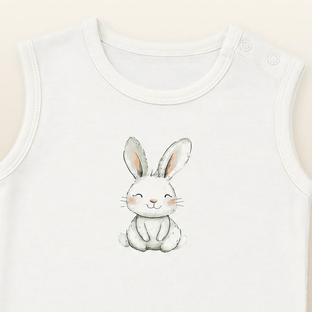 Little Bunny | Bodysuit Sleeveless | print detail