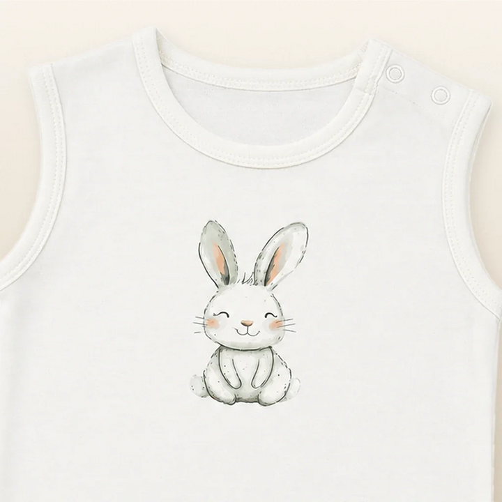 Little Bunny | Bodysuit Sleeveless | print detail