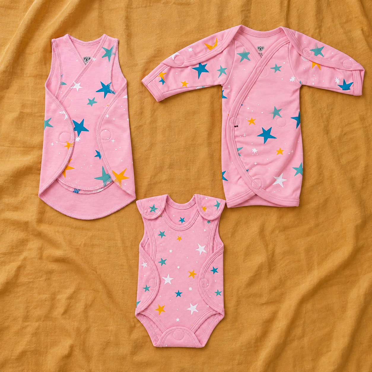 Pink Star Print – Little Wardrobe Collection – View 1