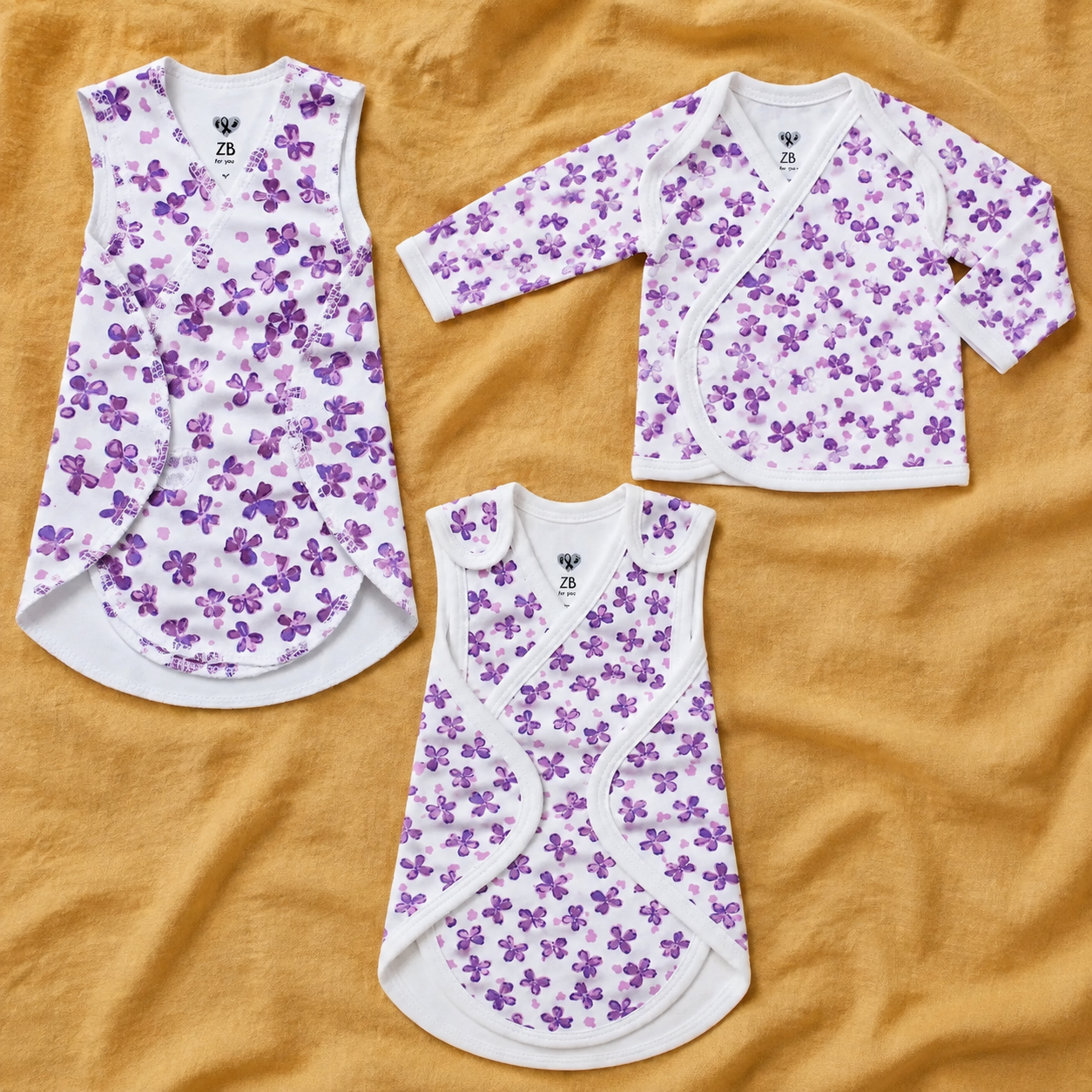 White Cute Flower Print – Little Wardrobe Collection – View 1