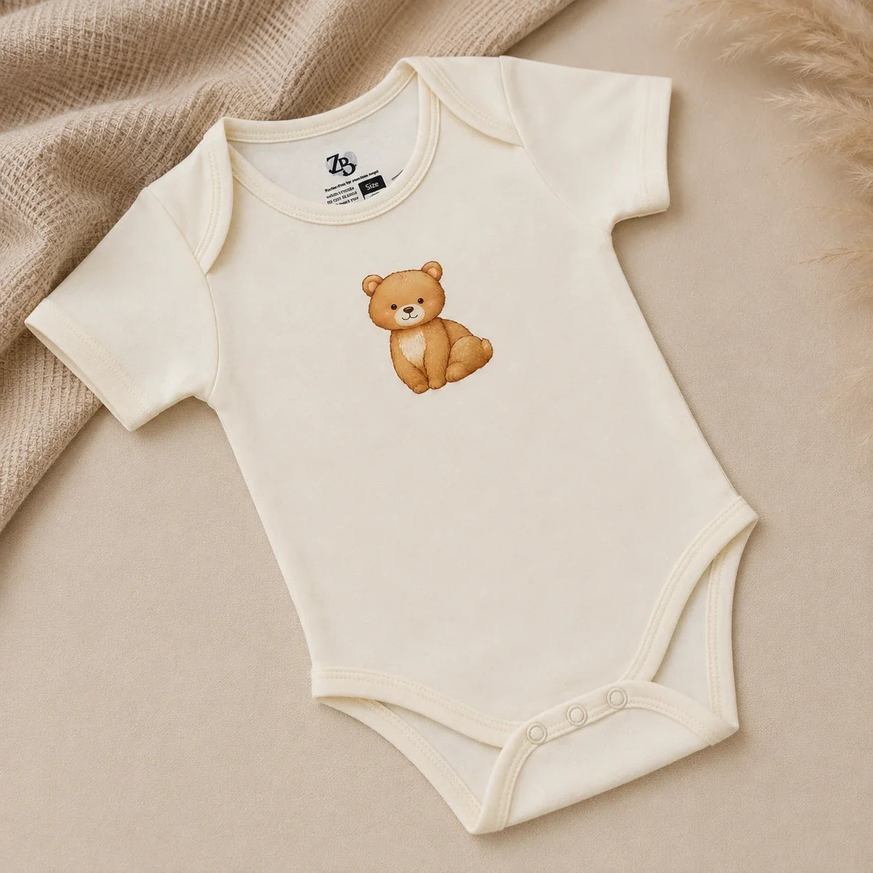Teddy Bear Preemie NICU Body Suit – view 4 | design:teddy-bear