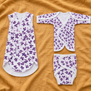 White Cute Flower Print – Tiny Beginnings Collection – View 1