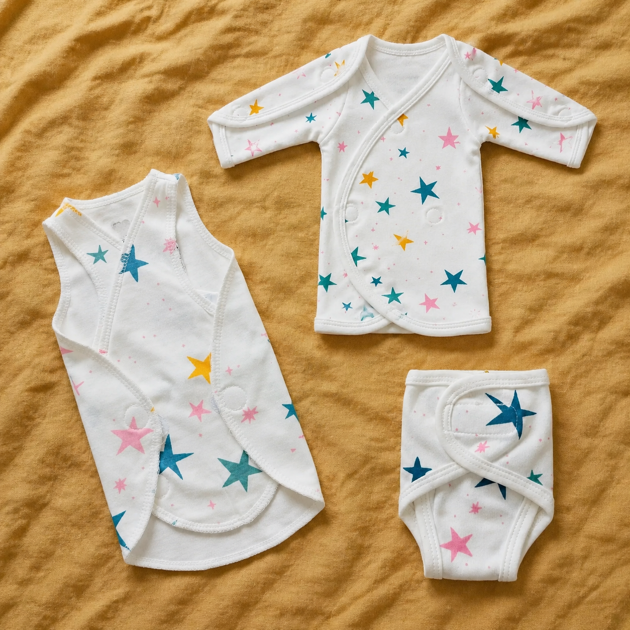 White Star Print – Tiny Beginnings Collection – View 1