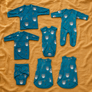 Teal Teddy Bear Print – Tiny Essentials Collection – View 1