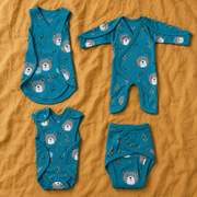 Teal Teddy Bear Print – Welcome Home Collection – View 1