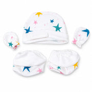 White Star Print – Preemie / NICU Accessories Set – View 1