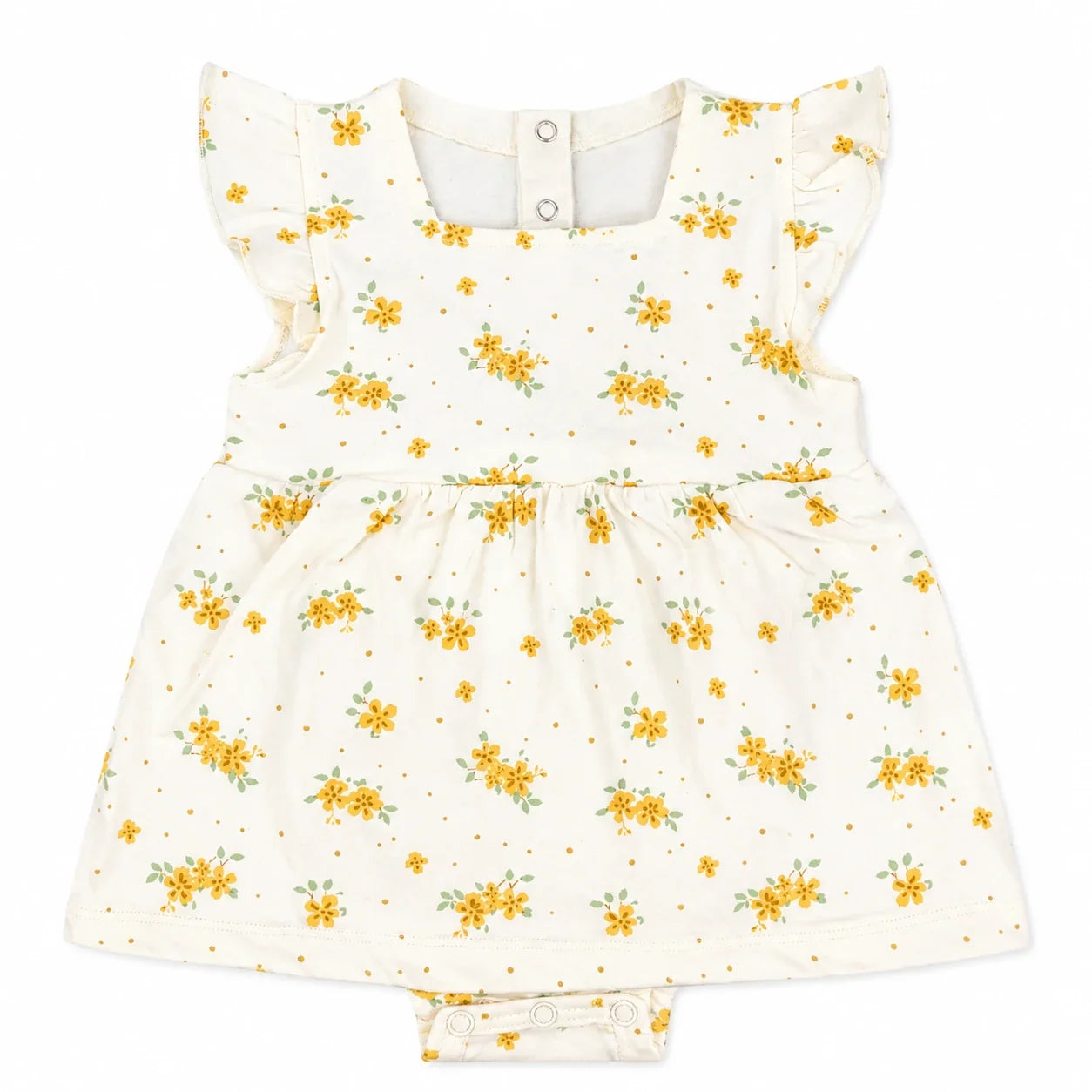 Mini Floral | ZB baby frock full front product view on white background