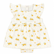 Mini Floral | ZB baby frock full front product view on white background