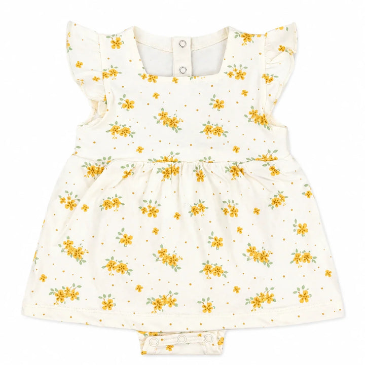 Mini Floral | ZB baby frock full front product view on white background