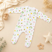 ZB Baby Romper Zipper in Little Ladybug print on a premium neutral background