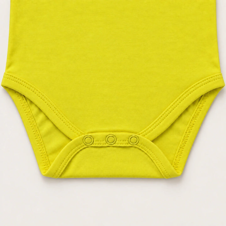 Lemon | ZB Baby Basic Bodysuit – snap detail warm