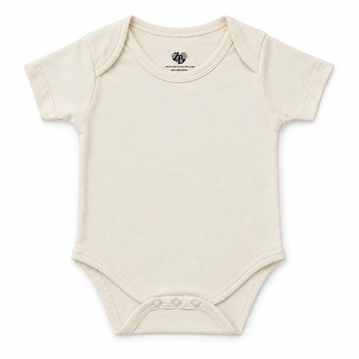 Off White | ZB Baby Basic Bodysuit – front white