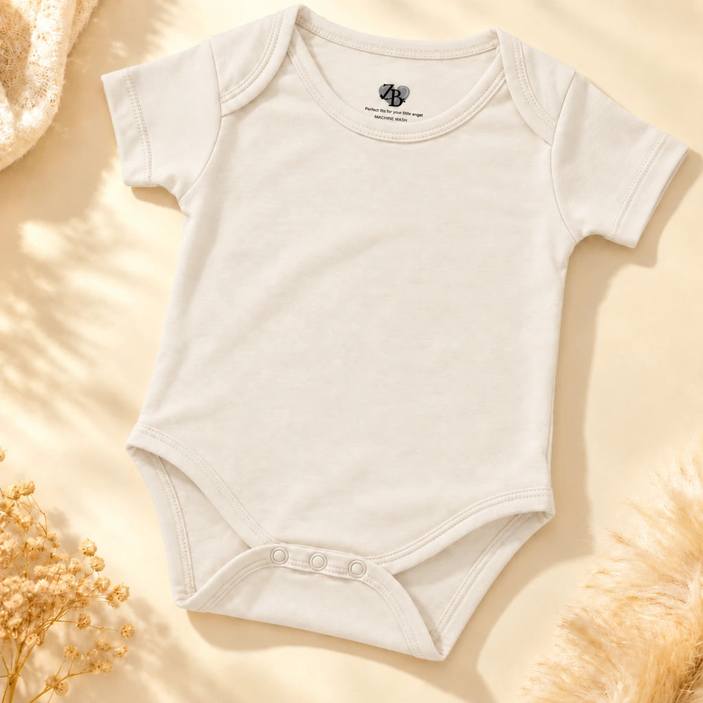 Off White | ZB Baby Basic Bodysuit – full diagonal luxury gold