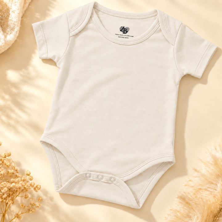 Off White | ZB Baby Basic Bodysuit – full diagonal luxury gold