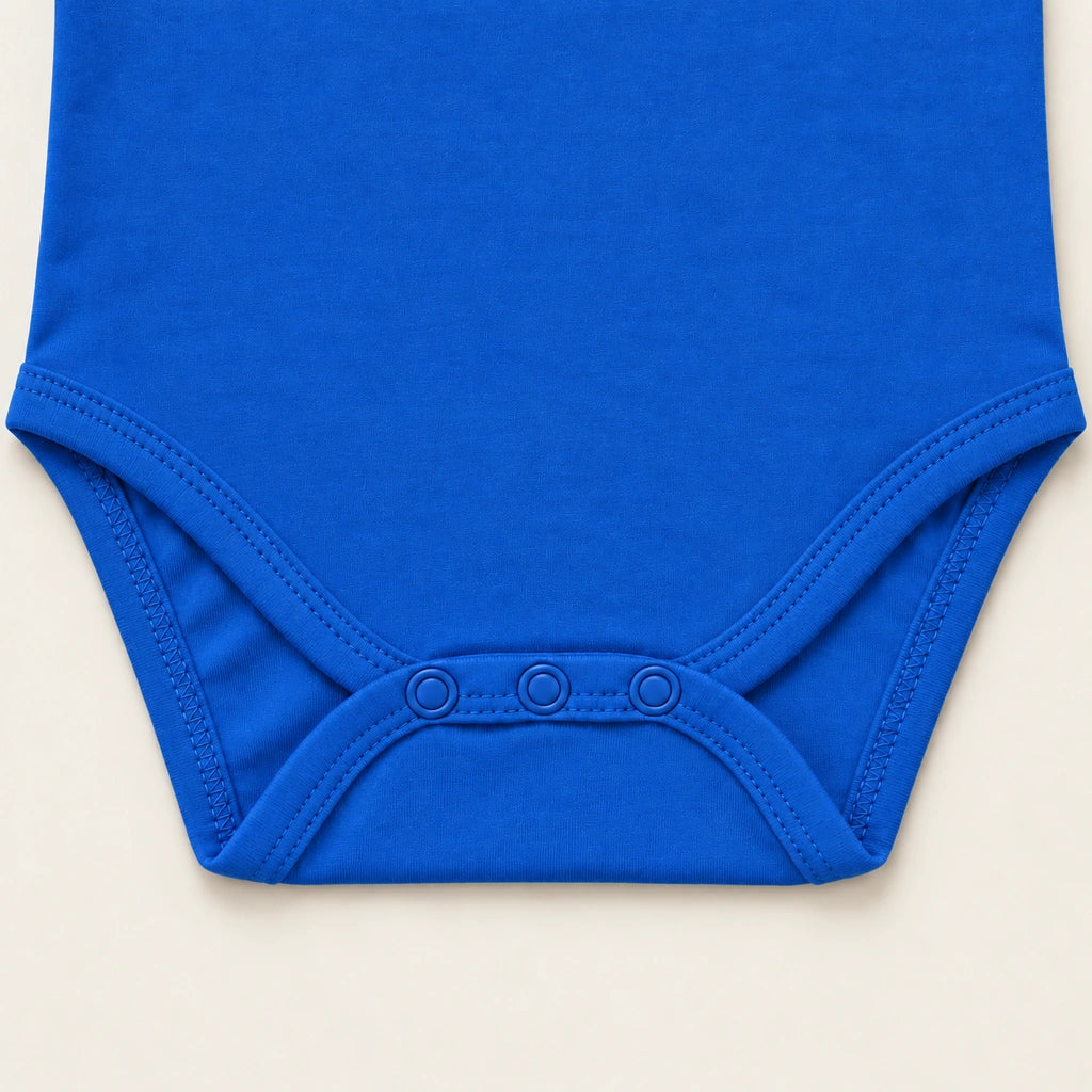 Royal Blue | ZB Baby Basic Bodysuit – snap detail warm