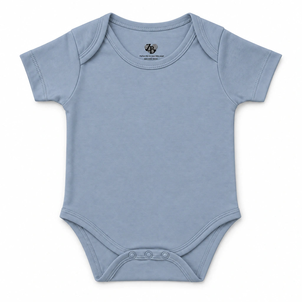 Summer Song | ZB Baby Basic Bodysuit – front white