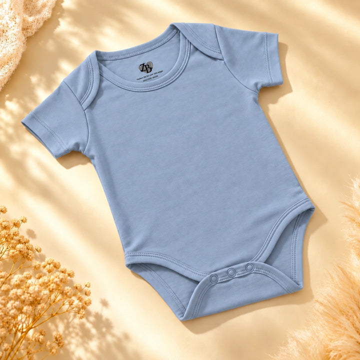 Summer Song | ZB Baby Basic Bodysuit – angled full luxury gold