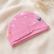 Pink Star Print – Preemie / NICU Cap – Updated Accessories View 2