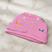 Pink Star Print – Preemie / NICU Cap – Updated Accessories View 4