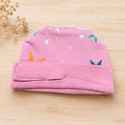 Pink Star Print – Preemie / NICU Cap – View 4