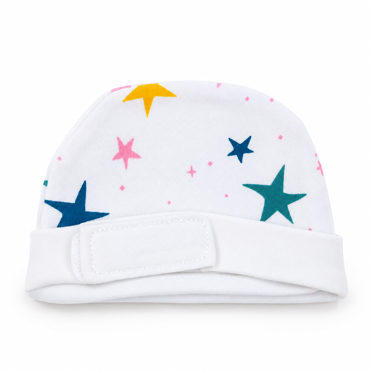 White Star Print – Preemie / NICU Cap – Updated Accessories View 1