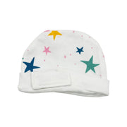 White Star Print – Preemie / NICU Cap – View 1