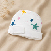 White Star Print – Preemie / NICU Cap – View 4