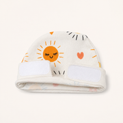White Sun Print – Preemie / NICU Cap – Updated Accessories View 2