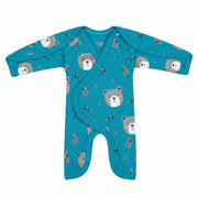 Teal Teddy Bear Print – Gentle Comfort Collection – View 3