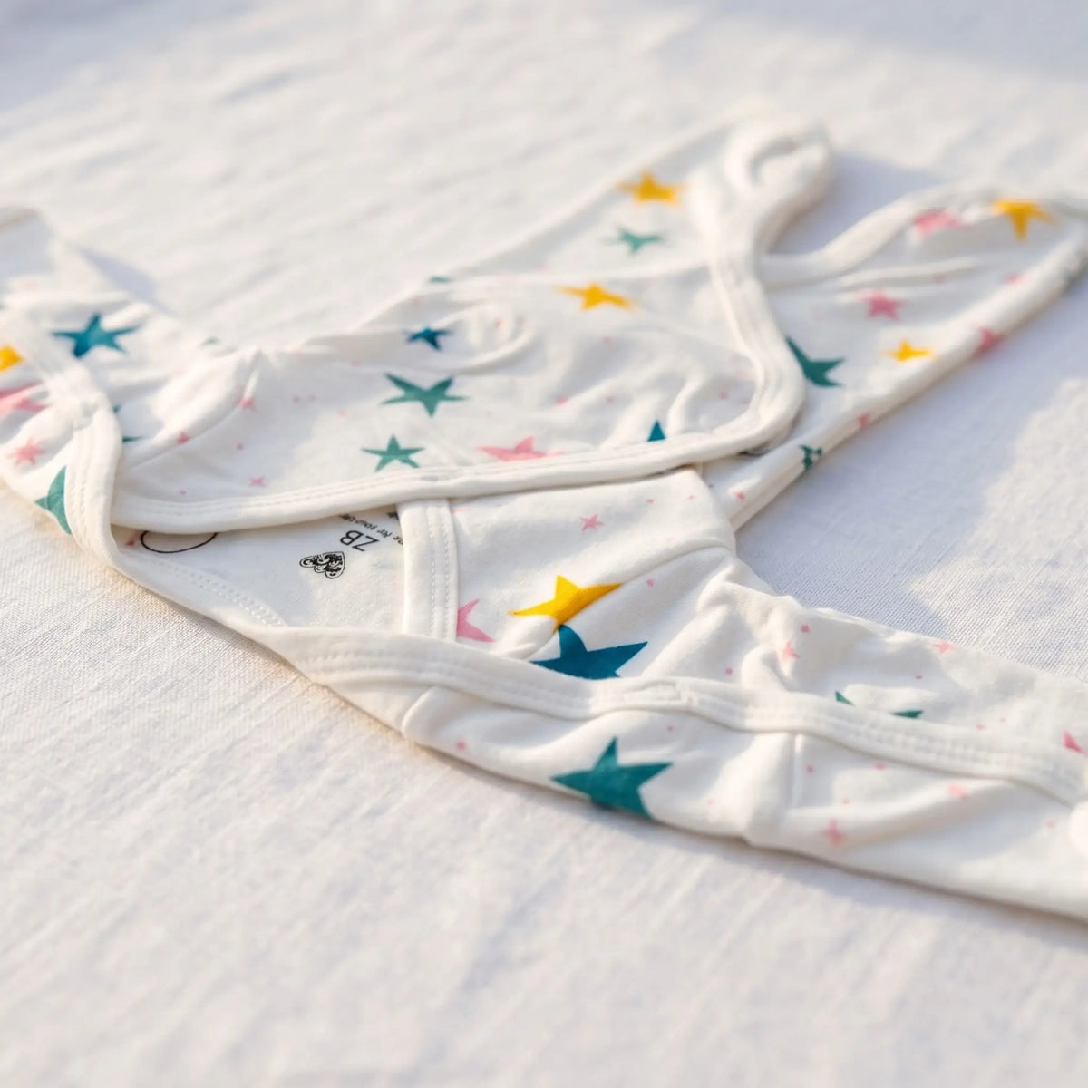White Star Print – Preemie / NICU Full Body Suit – View 4