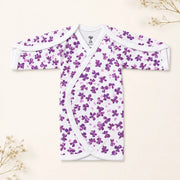 White Cute Flower Print – Preemie / NICU Full Sleeves Shirt – View 2