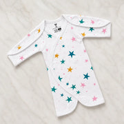 White Star Print – Preemie / NICU Half Body Suit – View 4