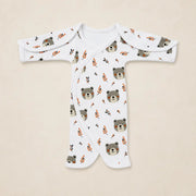 White Teddy Bear Print – Preemie / NICU Half Body Suit – View 2