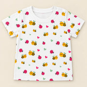 Ladybug and Bee | ZB ladybug and bee-print top and shorts baby set, alternate view 3