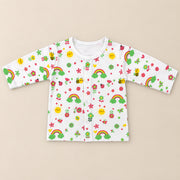 Little Bee | ZB printed long-sleeve top and pink trousers baby set, alternate view 3