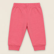 Little Bee | ZB printed long-sleeve top and pink trousers baby set, alternate view 4