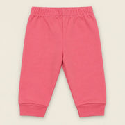 Little Bee | ZB printed long-sleeve top and pink trousers baby set, alternate view 4