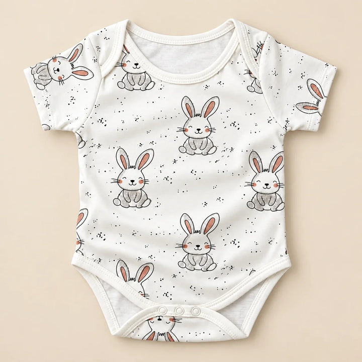 Little Bunny | ZB short-sleeve baby bodysuit, alternate view 2