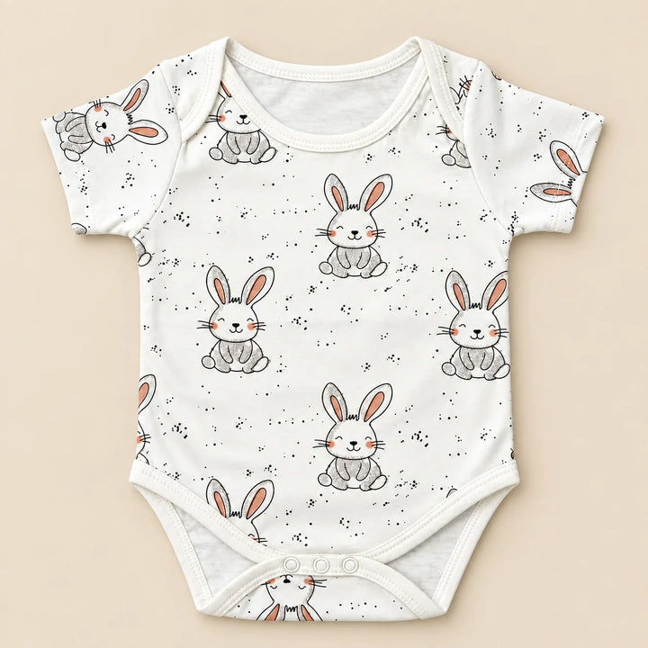 Little Bunny | ZB short-sleeve baby bodysuit, alternate view 3