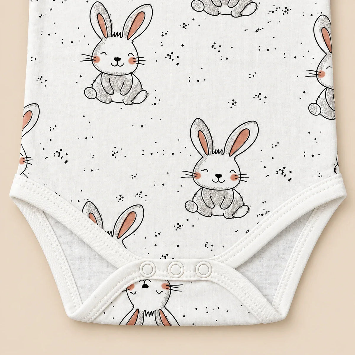 Little Bunny | ZB short-sleeve baby bodysuit, alternate view 5