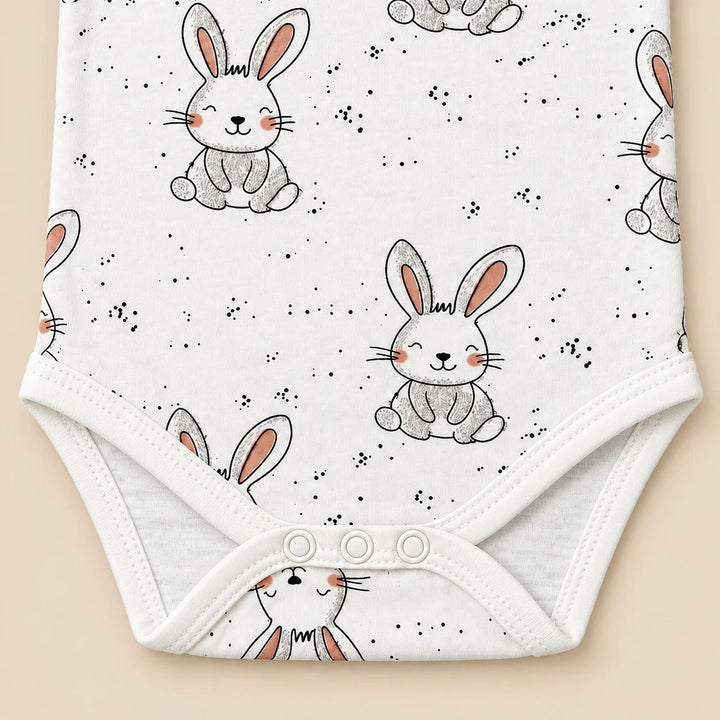 Little Bunny | ZB short-sleeve baby bodysuit, alternate view 5