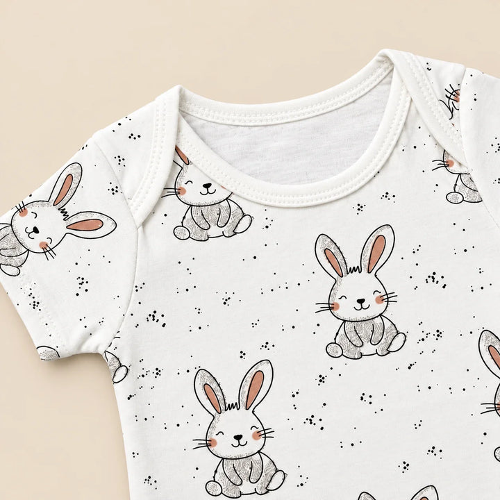 Little Bunny | ZB short-sleeve baby bodysuit, alternate view 6