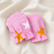 Pink Star Print – Preemie / NICU Mittens – Updated Accessories View 3