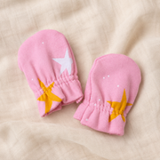Pink Star Print – Preemie / NICU Mittens – Updated Accessories View 4