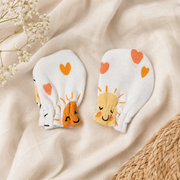 White Sun Print – Preemie / NICU Mittens – Updated Accessories View 5