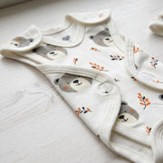 White Teddy Bear Print – Preemie / NICU Romper – View 2