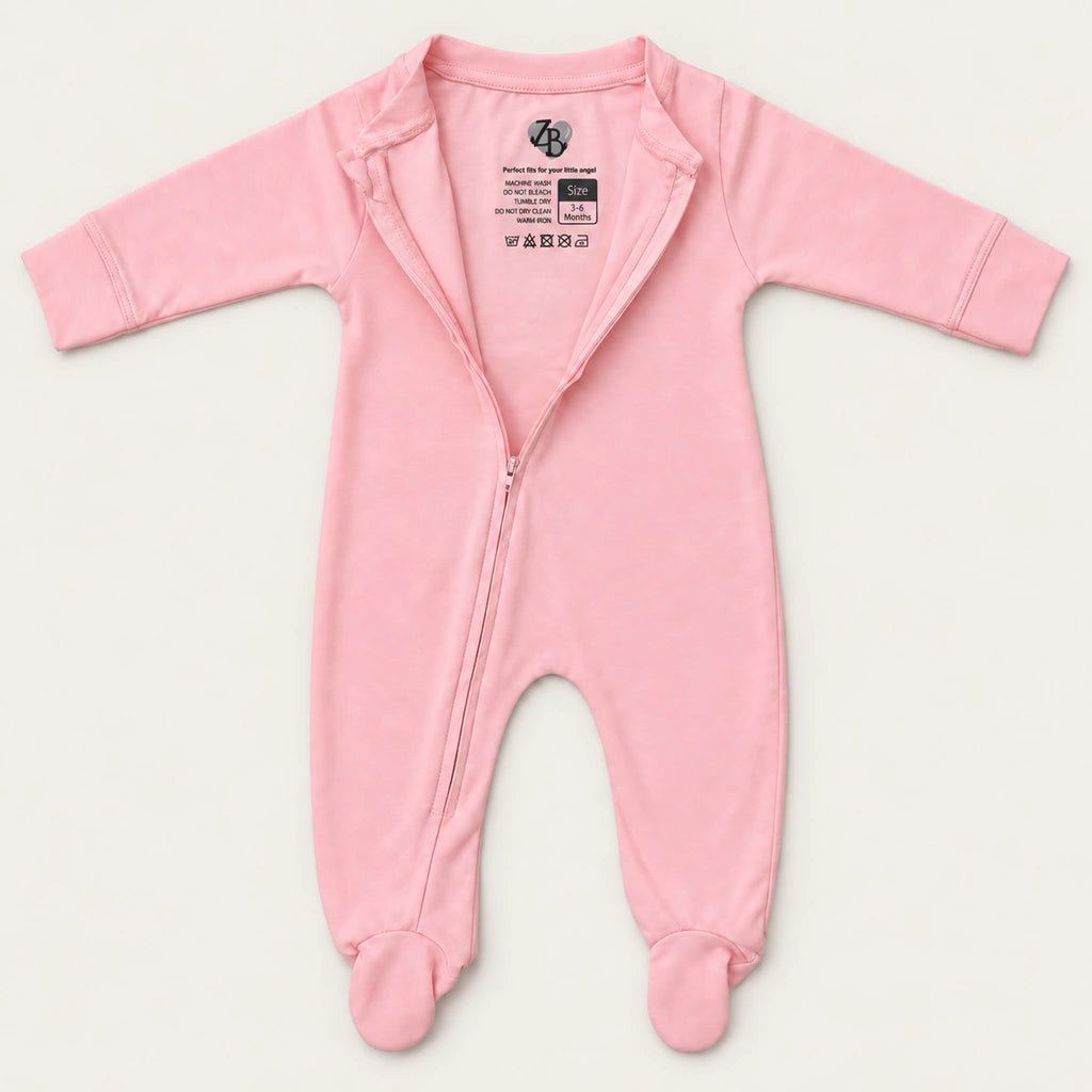 Crystal Rose | ZB Baby Romper Zipper – open zip warm