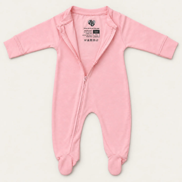 Crystal Rose | ZB Baby Romper Zipper – open zip warm
