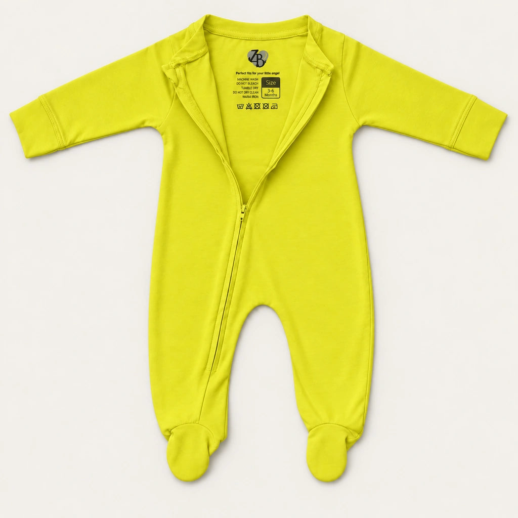 Lemon | ZB Baby Romper Zipper – open zip warm